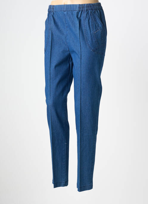 Pantalon slim taille élastique taille normale bleu PLURIELLES femme