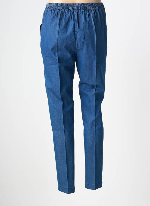Pantalon slim taille élastique taille normale bleu PLURIELLES femme
