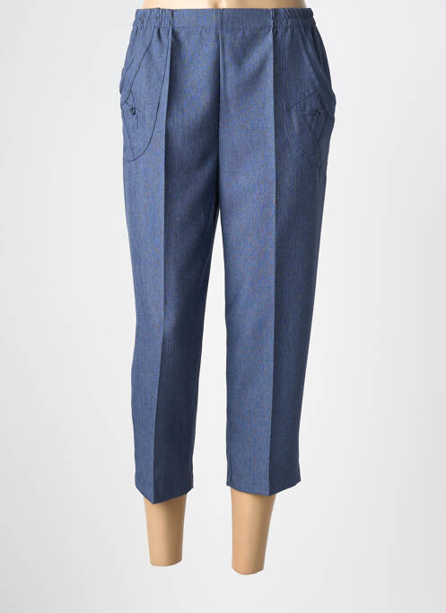 Pantacourt stretch taille normale bleu PLURIELLES femme