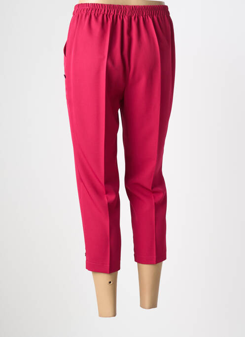 Pantacourt stretch taille normale rose PLURIELLES femme