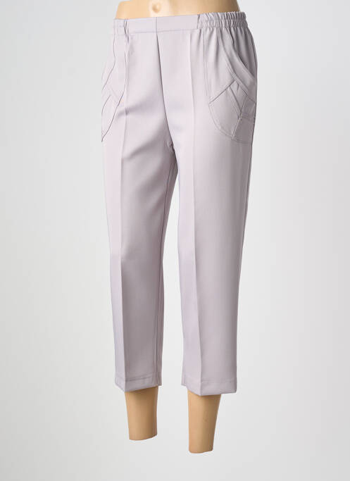 Pantacourt stretch taille normale gris PLURIELLES femme