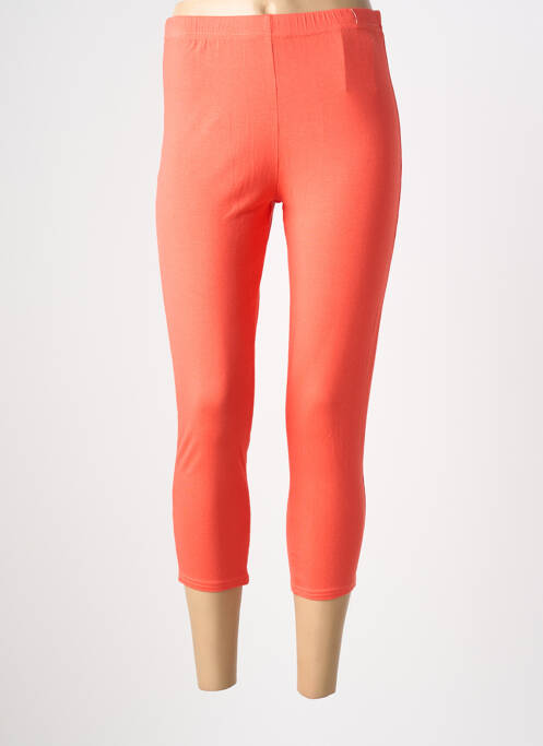 Legging tissage jersey taille normale orange PLURIELLES femme