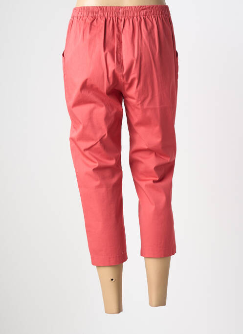 Pantacourt taille élastique taille normale rose PLURIELLES femme