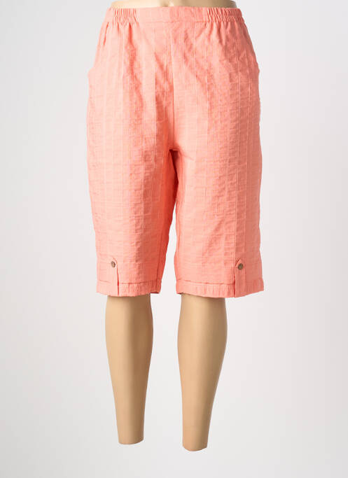 Bermuda taille élastique taille normale rose PLURIELLES femme