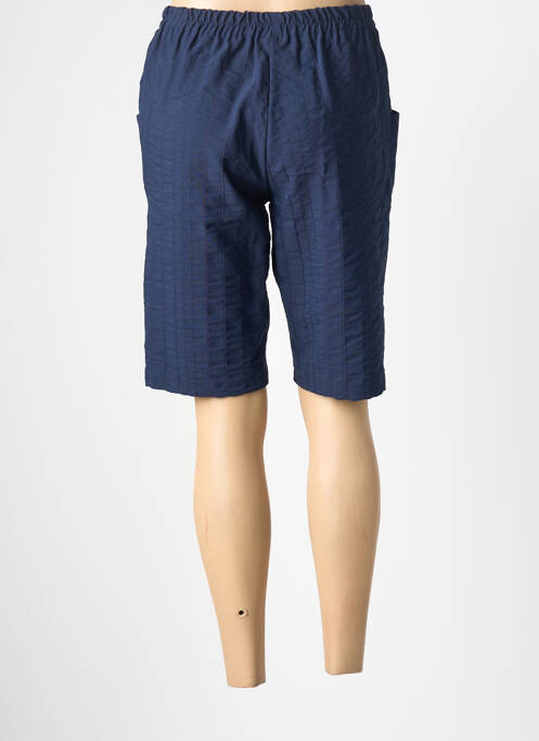 Bermuda taille élastique taille normale bleu PLURIELLES femme