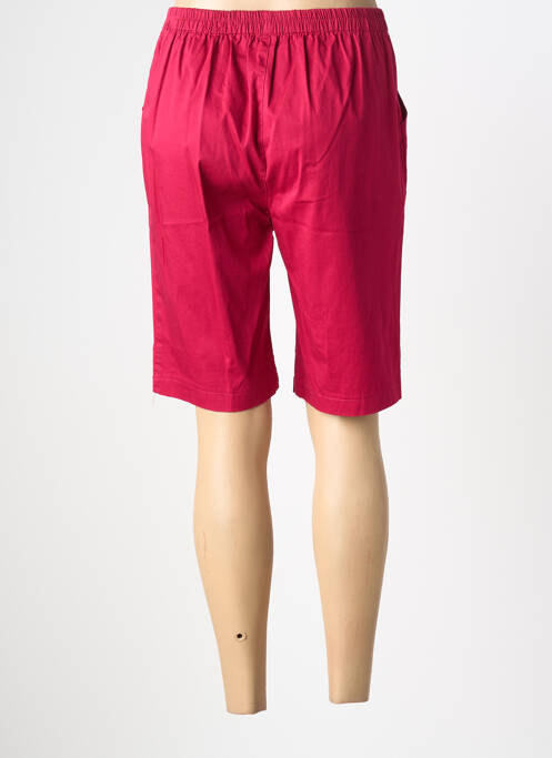 Bermuda taille élastique taille normale rose PLURIELLES femme