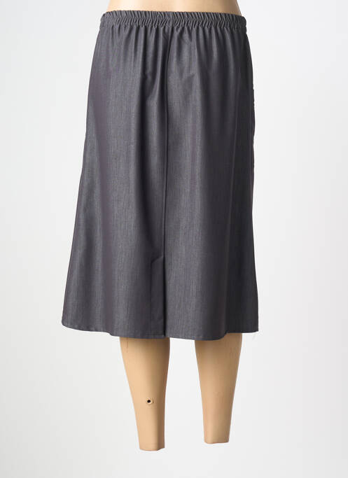 Jupe mi-longue coupe droite gris PLURIELLES femme