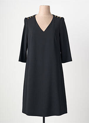 Robe mi-longue manches 3/4 manches 3/4 noir GERARD DAREL femme