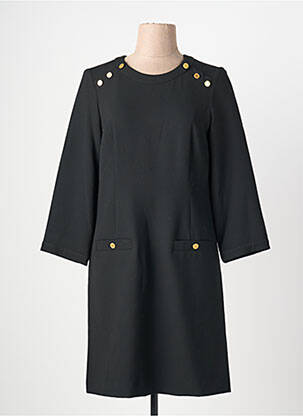 Robe mi-longue manches longues manches longues noir GERARD DAREL femme