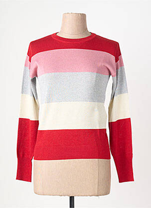 Pull coupe cintrée manches longues rouge EMME M femme