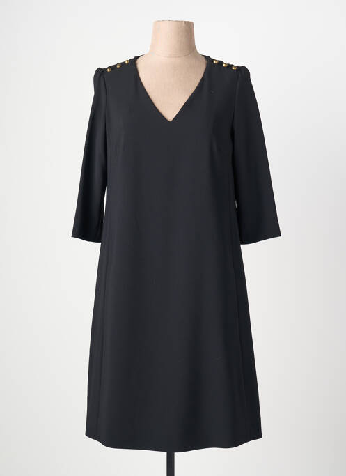 Robe mi-longue manches 3/4 manches 3/4 noir GERARD DAREL femme