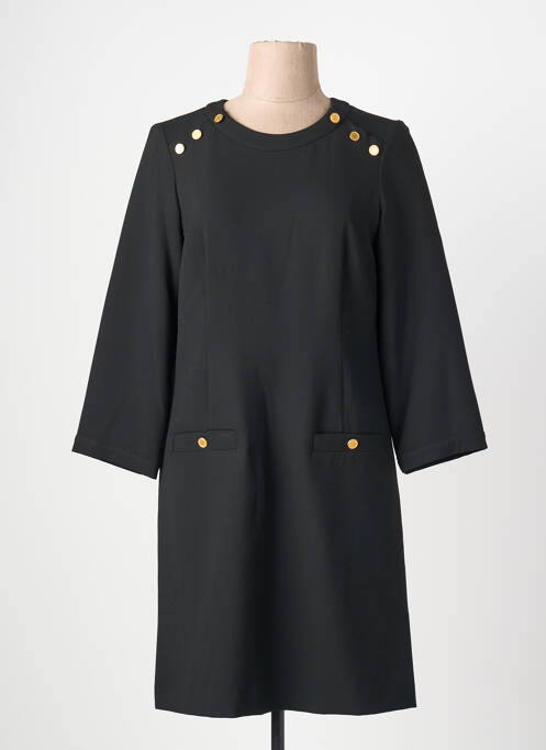 Robe mi-longue manches longues manches longues noir GERARD DAREL femme