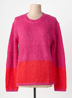 Pull coupe cintrée manches longues rose BELLA JONES femme