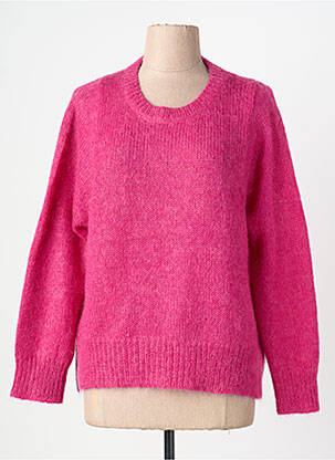Pull coupe cintrée manches longues rose BELLA JONES femme