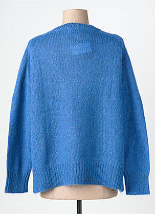 Pull coupe cintrée manches longues bleu BELLA JONES femme