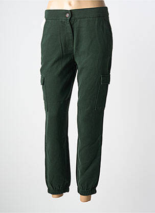 Pantalon cargo poches vert LCDN femme