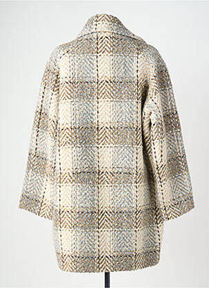 Manteau long coupe droite sans capuche beige GERARD DAREL femme