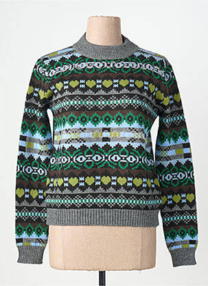 Pull stretch manches longues vert WEEKEND MAXMARA femme