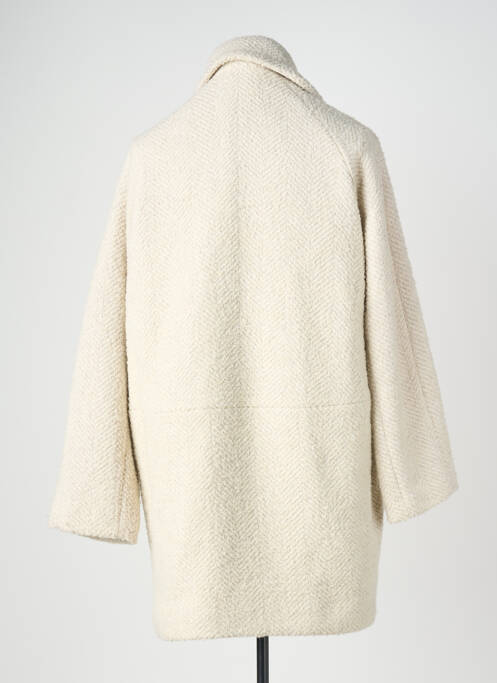 Manteau long coupe droite sans capuche beige GERARD DAREL femme