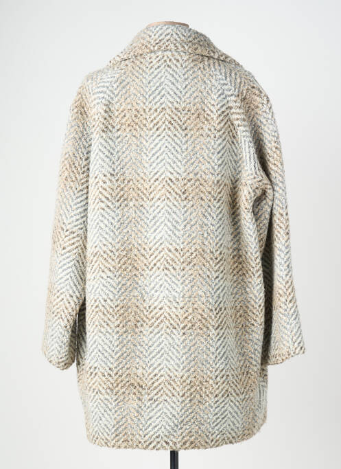Manteau long coupe droite sans capuche beige GERARD DAREL femme