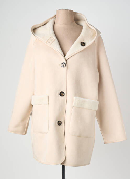 Manteau long a capuche a capuche beige EMME M femme