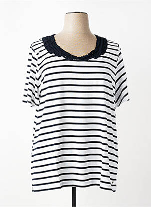 T-shirt coupe droite manches courtes noir SHEEGO femme