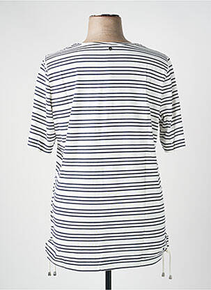 T-shirt coupe droite manches courtes blanc SHEEGO femme
