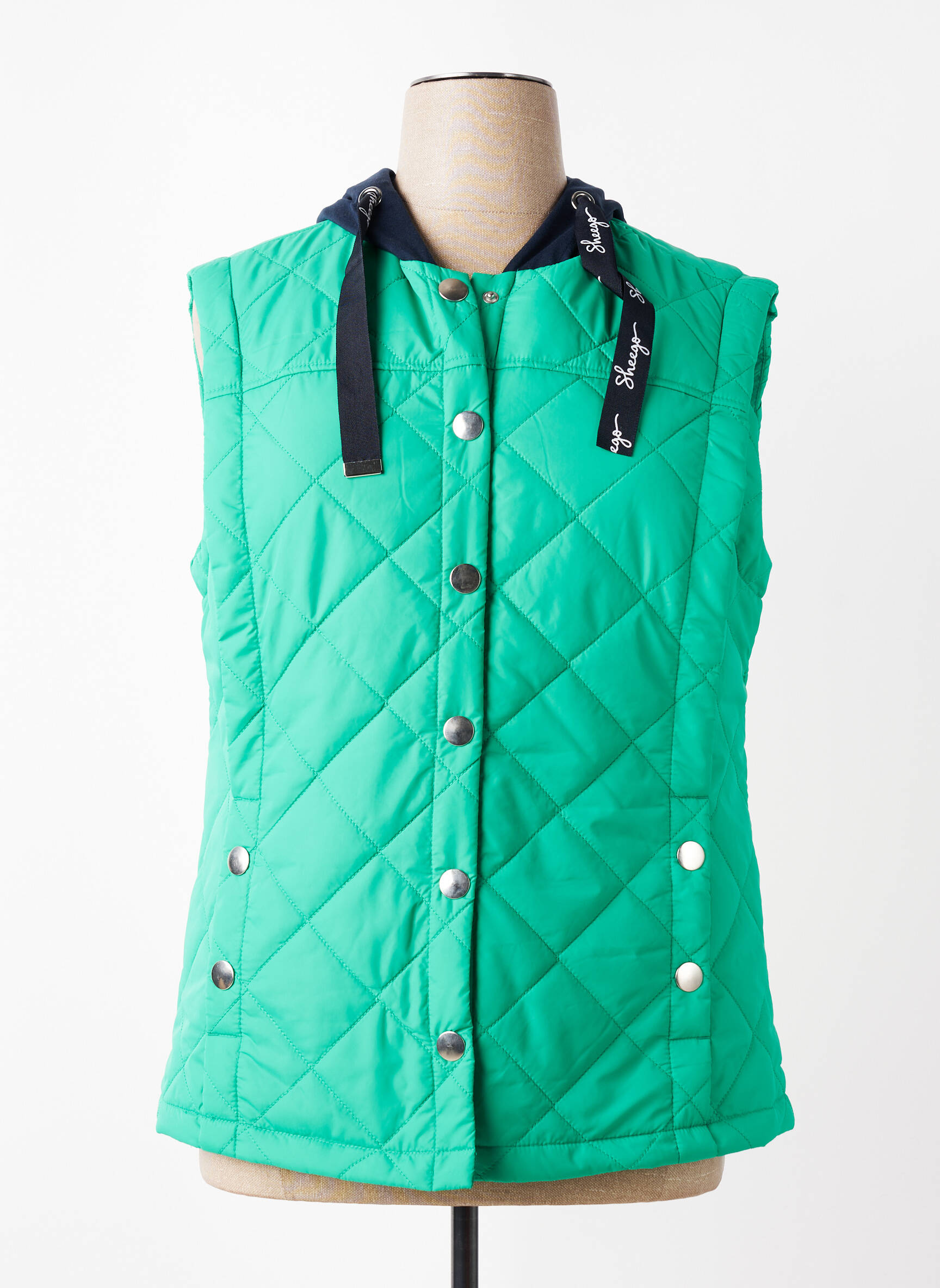 Doudoune capuche a capuche vert SHEEGO femme