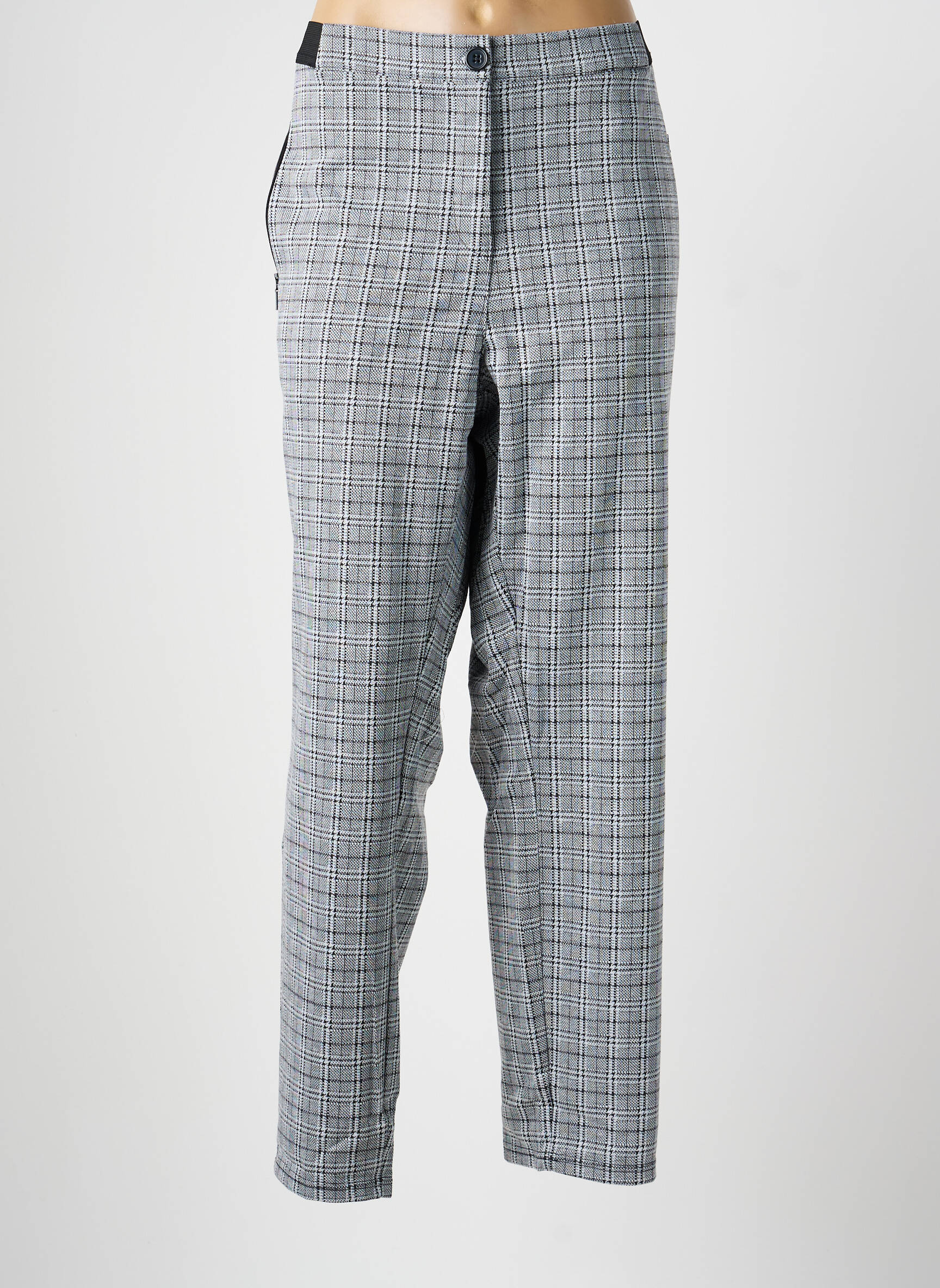 Pantalon droit stretch taille normale gris SHEEGO femme