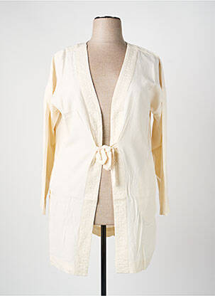 Veste casual coupe cintrée beige SHEEGO femme