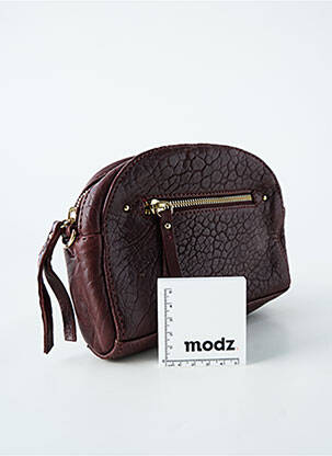 Sac fermeture zippée forme rectangulaire violet PETITE MENDIGOTE femme