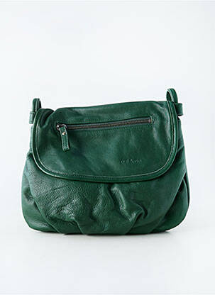 Sac fermeture rabat pressionné vert NAT & NIN femme