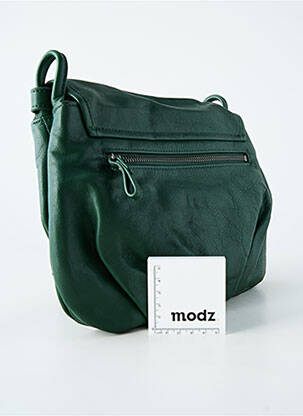 Sac fermeture rabat pressionné vert NAT & NIN femme