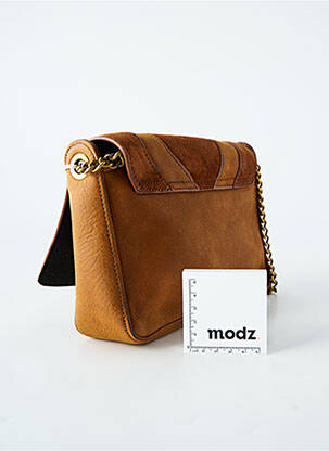 Sac multipoches forme rectangulaire marron NAT & NIN femme