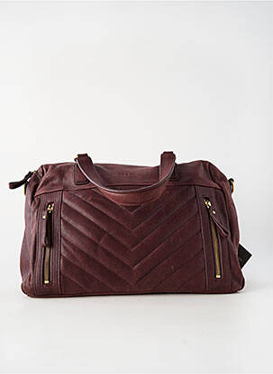 Sac fermeture zippée forme rectangulaire violet NAT & NIN femme