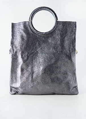 Sac type de porter main forme rectangulaire argent KACY femme