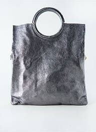 Sac bandoulière réglable forme rectangulaire argent KACY femme