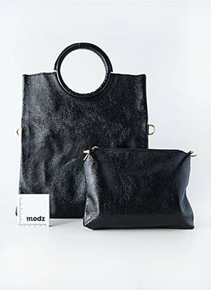 Sac bandoulière réglable forme rectangulaire noir KACY femme