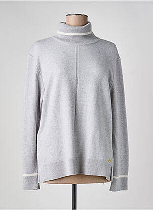 Pull coupe droite manches longues gris DEVERNOIS femme