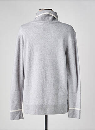 Pull coupe droite manches longues gris DEVERNOIS femme