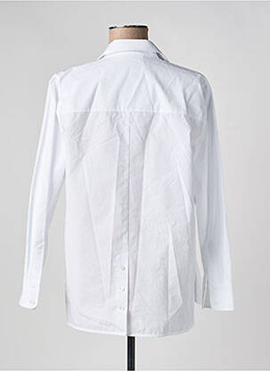 Chemisier coupe droite manches longues blanc DEVERNOIS femme