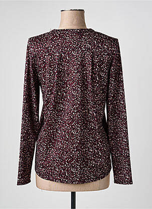 Blouse tissage popeline manches longues violet JULIE GUERLANDE femme