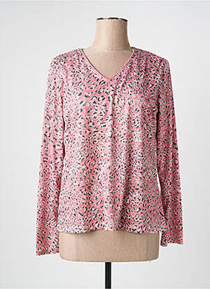 T-shirt manches longues manches longues rose JULIE GUERLANDE femme