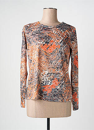 T-shirt manches longues manches longues orange DIANE LAURY femme