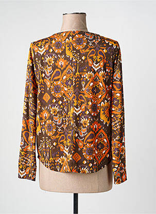 Top stretch manches longues orange DIANE LAURY femme