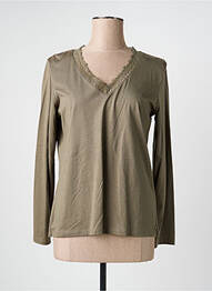 T-shirt manches longues manches longues vert JULIE GUERLANDE femme