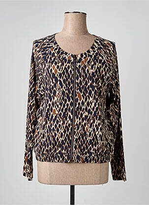 Veste casual col rond marron BETTY BARCLAY femme