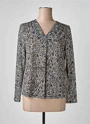 Blouse manches longues manches longues noir JULIE GUERLANDE femme