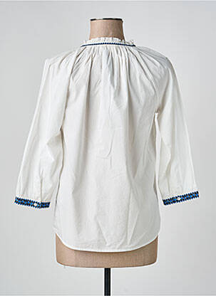 Blouse manches 3/4 manches 3/4 blanc JULIE GUERLANDE femme