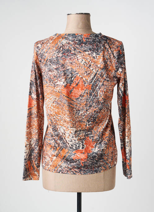 T-shirt imprimé fantaisie manches longues orange DIANE LAURY femme